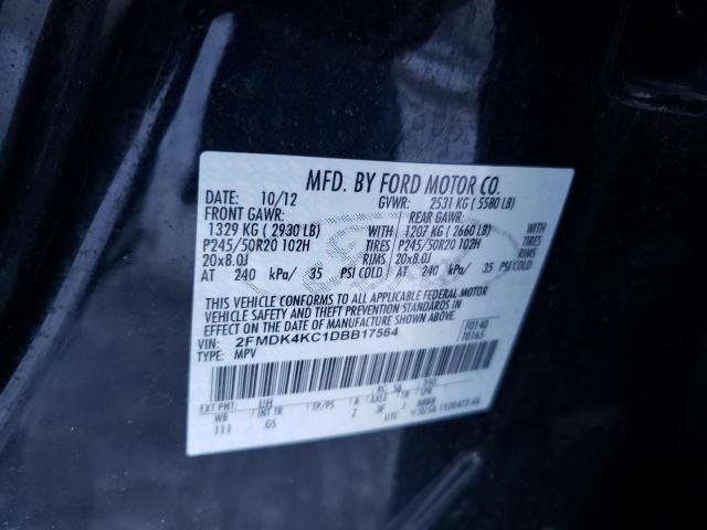 Photo 10 from auction – 2013 FORD EDGE LIMIT with VIN 2FMDK4KC1DBB17564