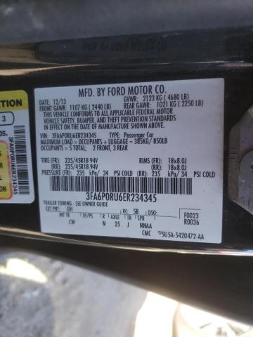 Photo 10 from auction – 2014 FORD FUSION TIT with VIN 3FA6P0RU6ER234345