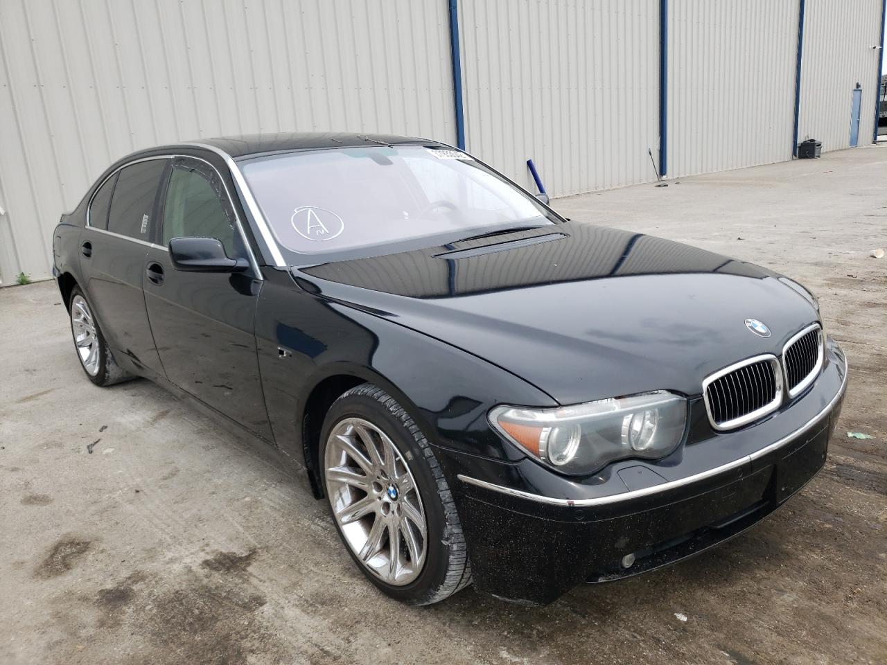 BMW 745 LI 2002 with VIN WBAGN63402DR02867 - Photo from auction