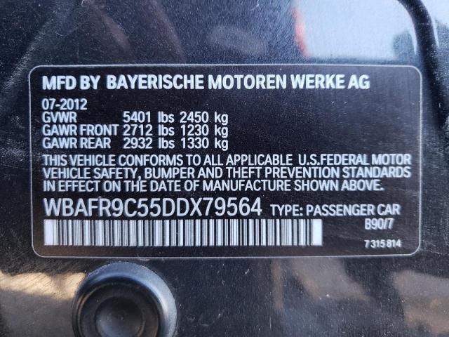 Photo 10 from auction – 2013 BMW 550 I with VIN WBAFR9C55DDX79564