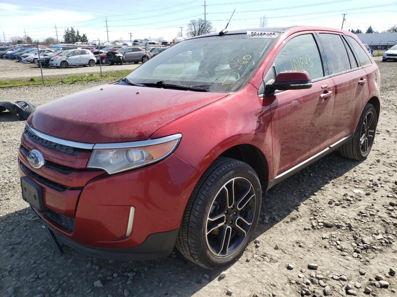 Photo 2 from auction – 2013 FORD EDGE SEL with VIN 2FMDK4JC0DBC89067