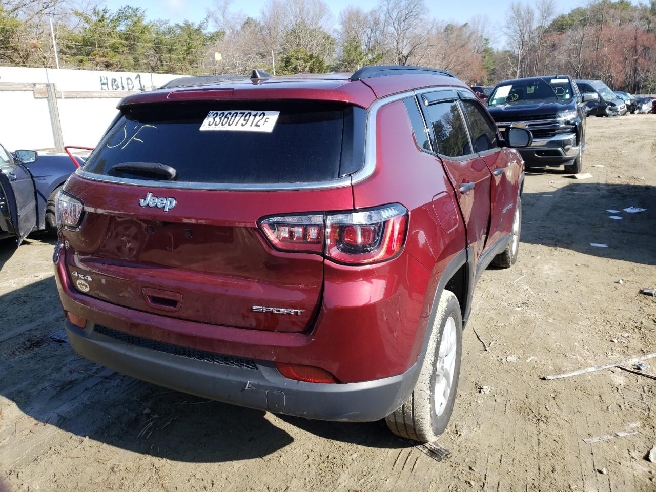 Фото 4 с аукциона – 2020 JEEP COMPASS SP с VIN 3C4NJDAB0LT254972
