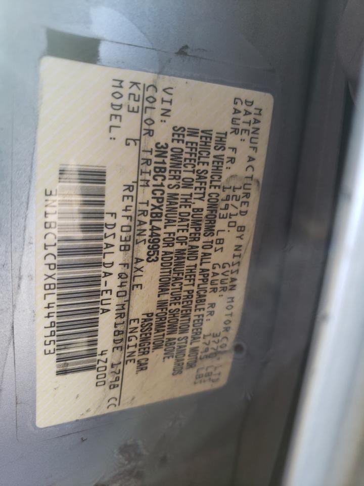 Photo 10 from auction – 2011 NISSAN VERSA S with VIN 3N1BC1CPXBL449953