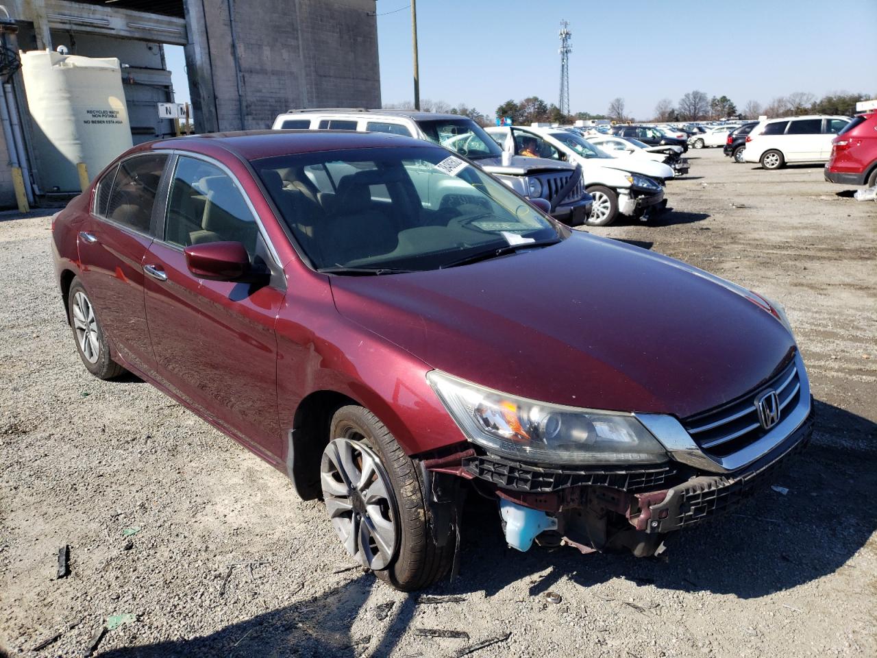 HONDA ACCORD LX 2014 with VIN 1HGCR2F30EA256626 - Photo from auction
