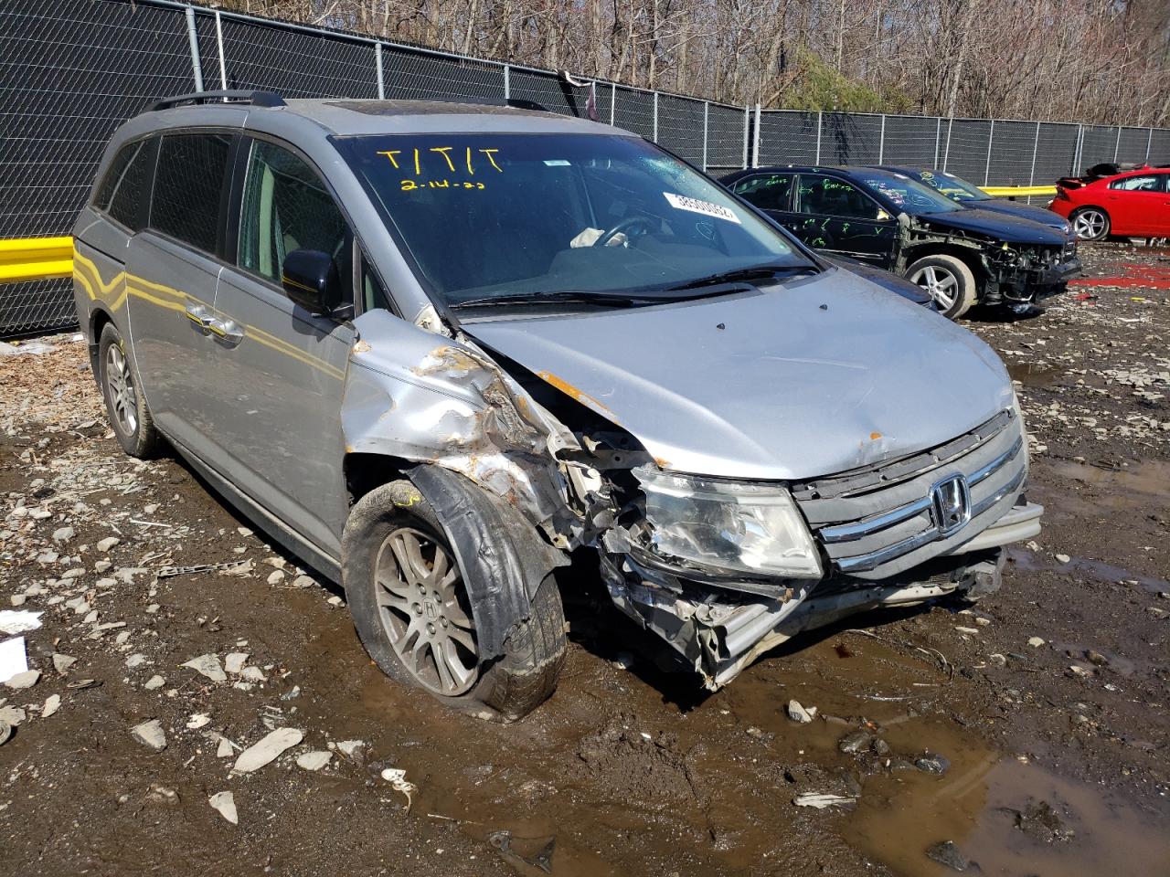 HONDA ODYSSEY EX 2011 with VIN 5FNRL5H67BB087310 - Photo from auction