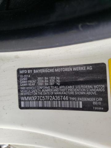 Photo 10 from auction – 2015 MINI COOPER S with VIN WMWXP7C57F2A36744