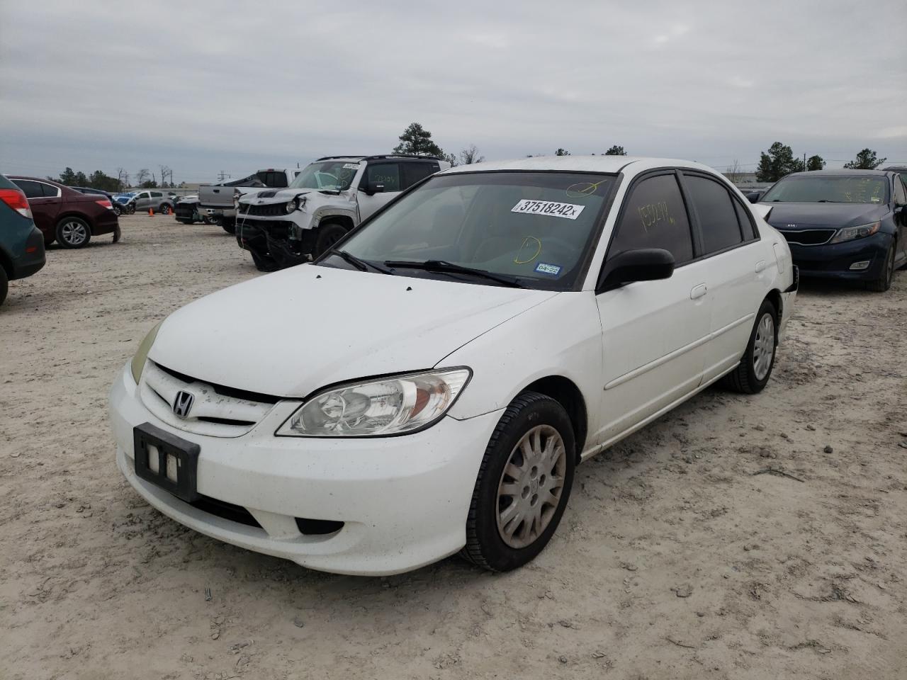 Photo 2 from auction – 2004 HONDA CIVIC LX with VIN 2HGES16534H524352