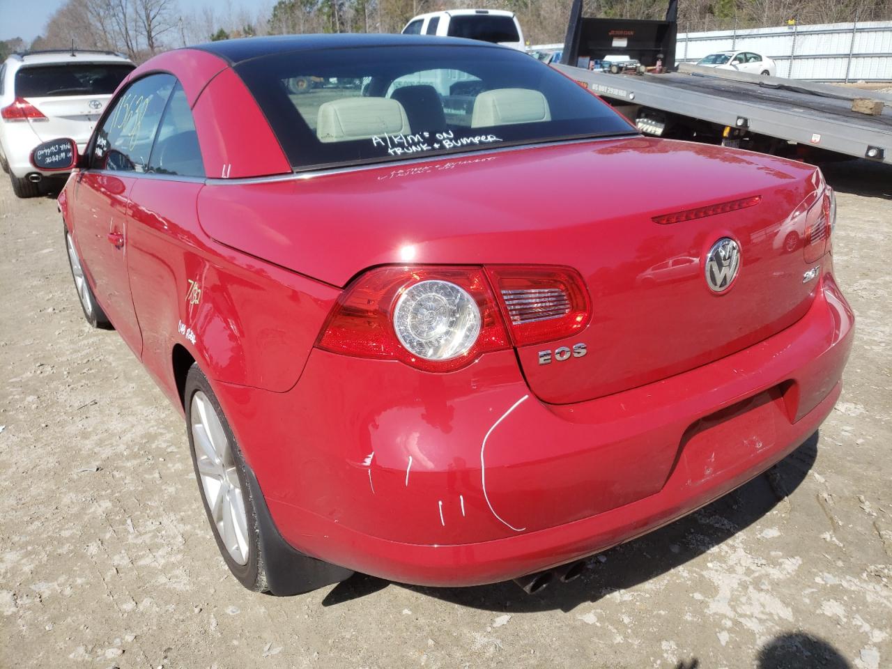 Photo 3 from auction – 2008 VOLKSWAGEN EOS TURBO with VIN WVWBA71F08V004050