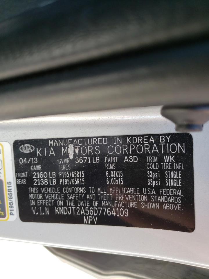 Photo 10 from auction – 2013 KIA SOUL with VIN KNDJT2A56D7764109