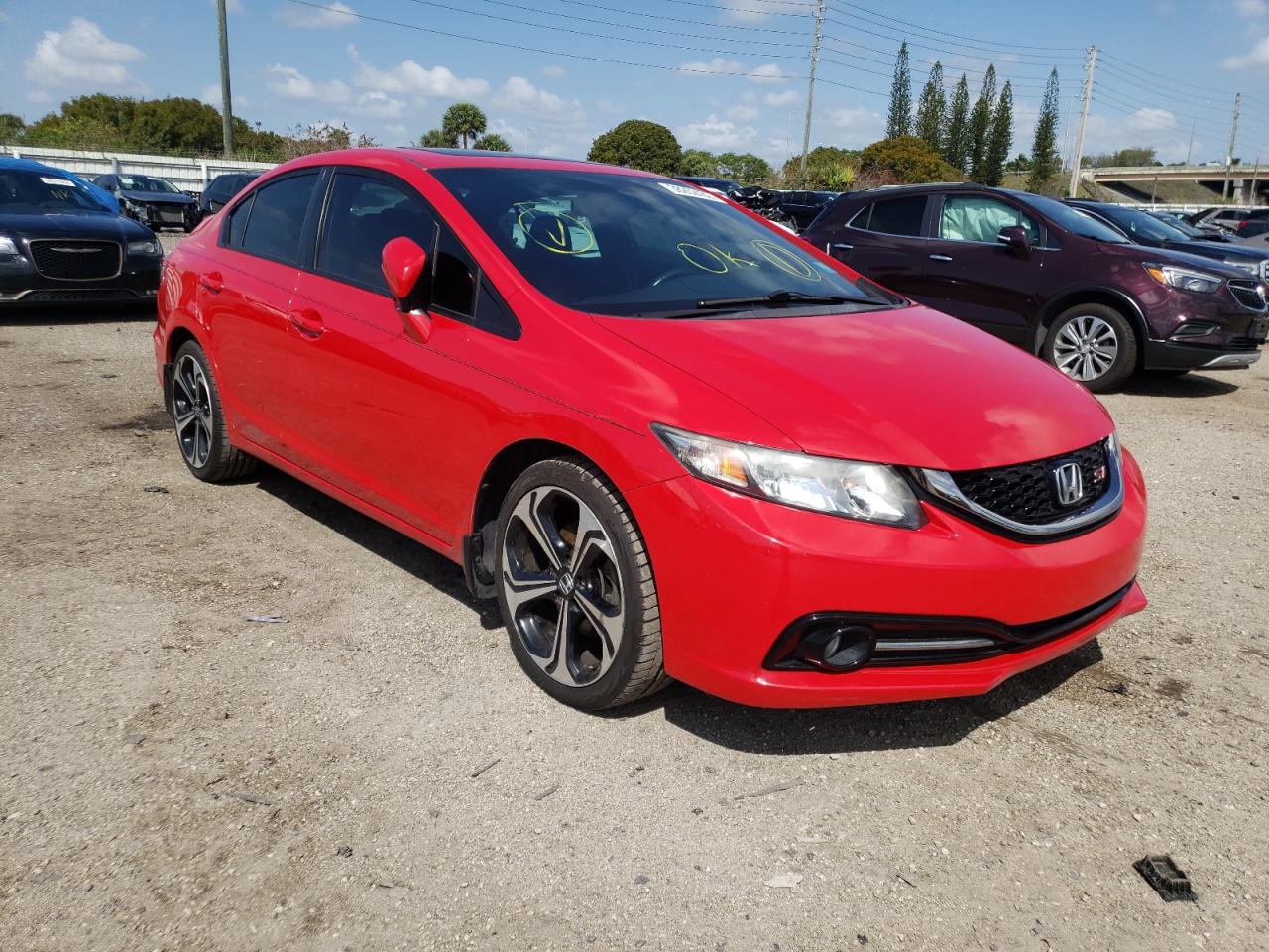 HONDA CIVIC SI 2014 with VIN 2HGFB6E59EH703175 - Photo from auction