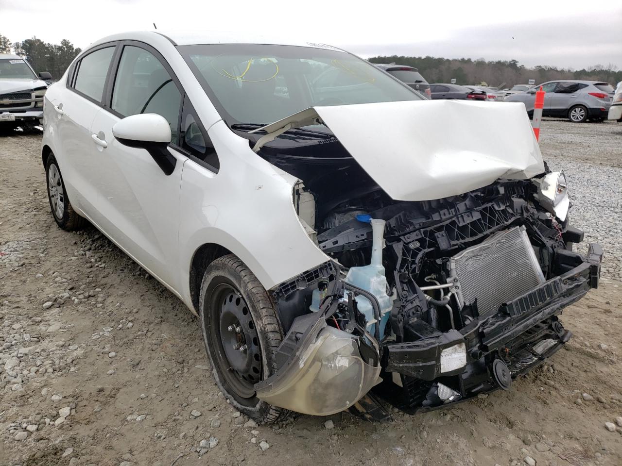 KIA RIO LX 2015 with VIN KNADM4A3XF6469945 - Photo from auction
