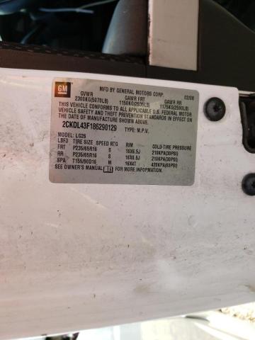 Photo 10 from auction – 2008 PONTIAC TORRENT with VIN 2CKDL43F186290129