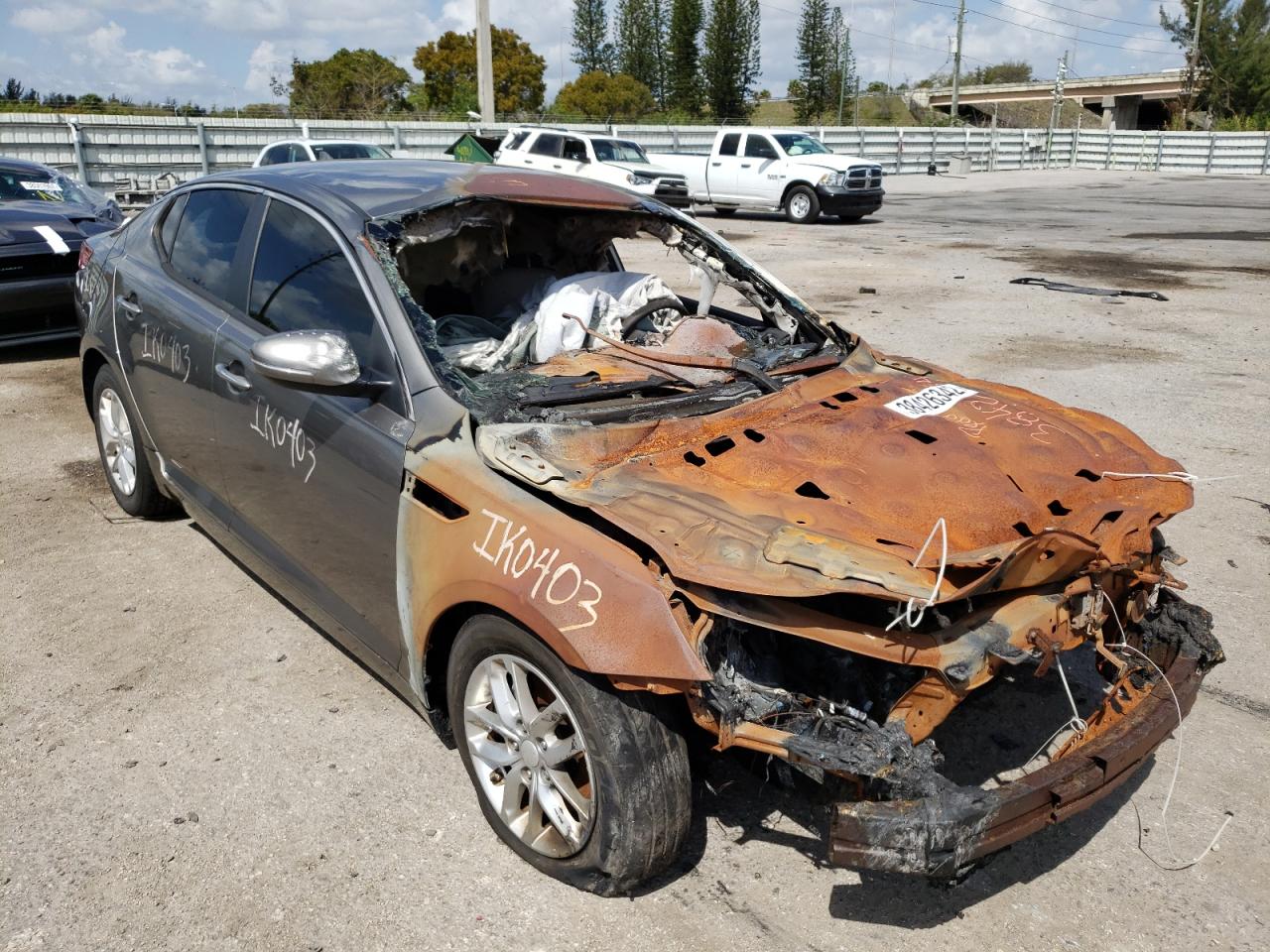 KIA OPTIMA LX 2013 with VIN 5XXGM4A75DG246942 - Photo from auction