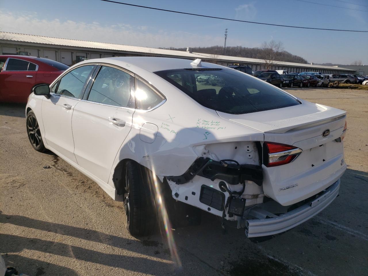 Photo 3 from auction – 2020 FORD FUSION SE with VIN 3FA6P0HD6LR259678