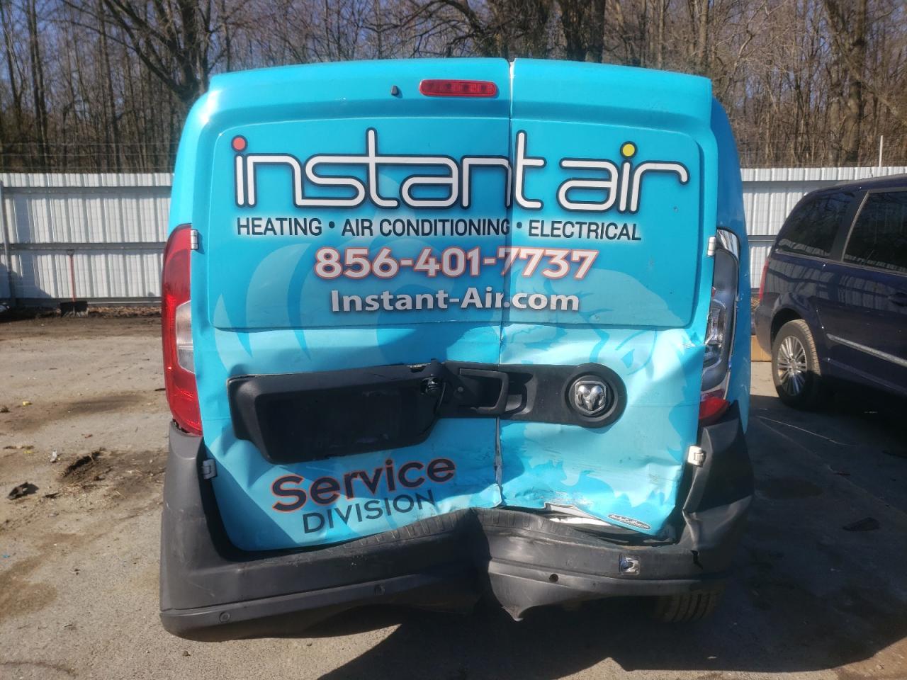 Photo 9 from auction – 2018 RAM PROMASTER with VIN ZFBERFAB1J6H95644