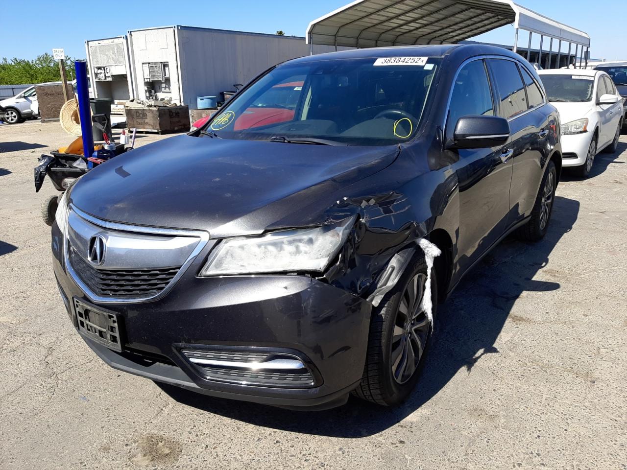 Photo 2 from auction – 2015 ACURA MDX TECHNO with VIN 5FRYD3H60FB008612