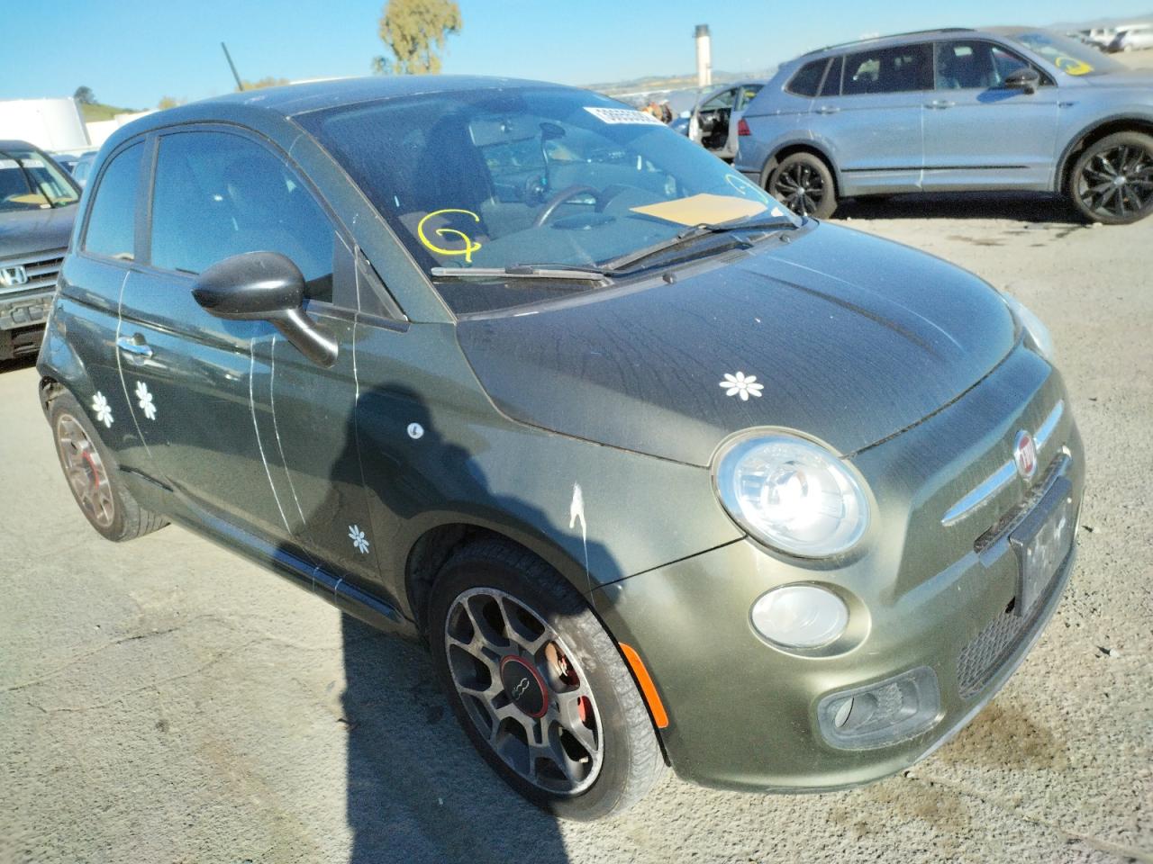 FIAT 500 SPORT 2012 with VIN 3C3CFFBRXCT233969 - Photo from auction