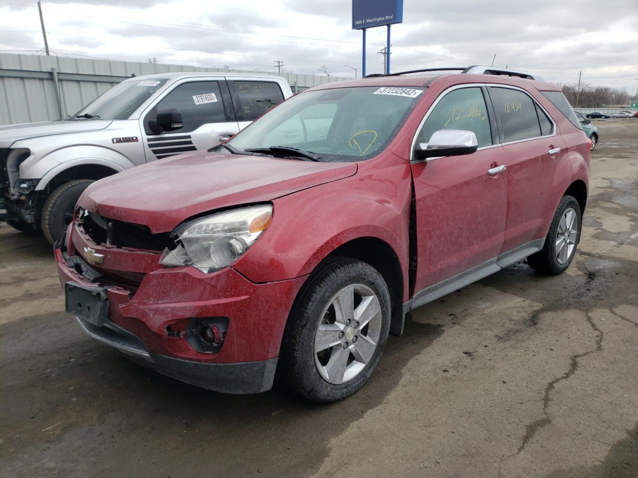 Photo 2 from auction – 2013 CHEVROLET EQUINOX LT with VIN 1GNALFEK0DZ119913