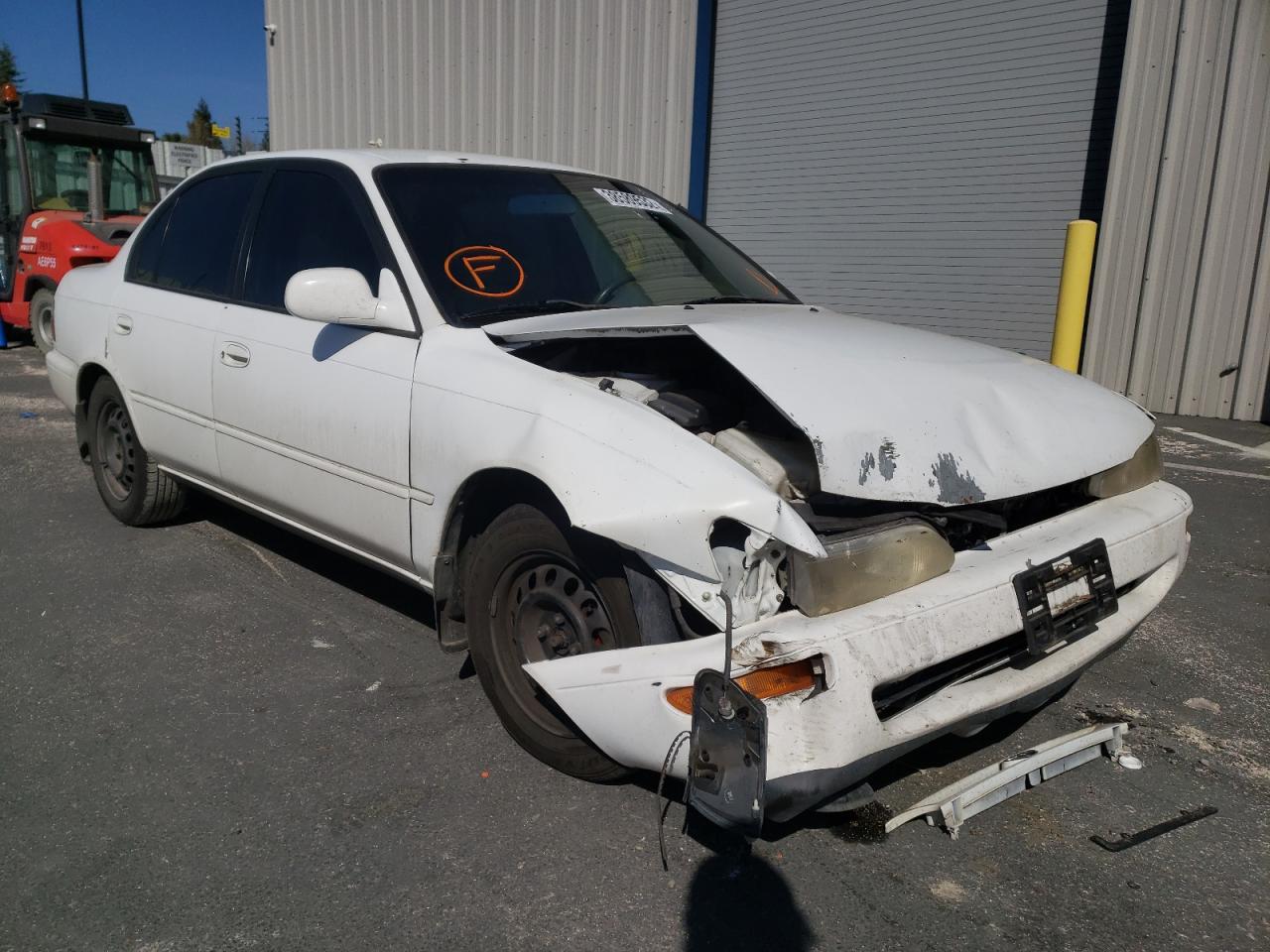TOYOTA COROLLA DX 1997 with VIN 1NXBB02E9VZ544259 - Photo from auction