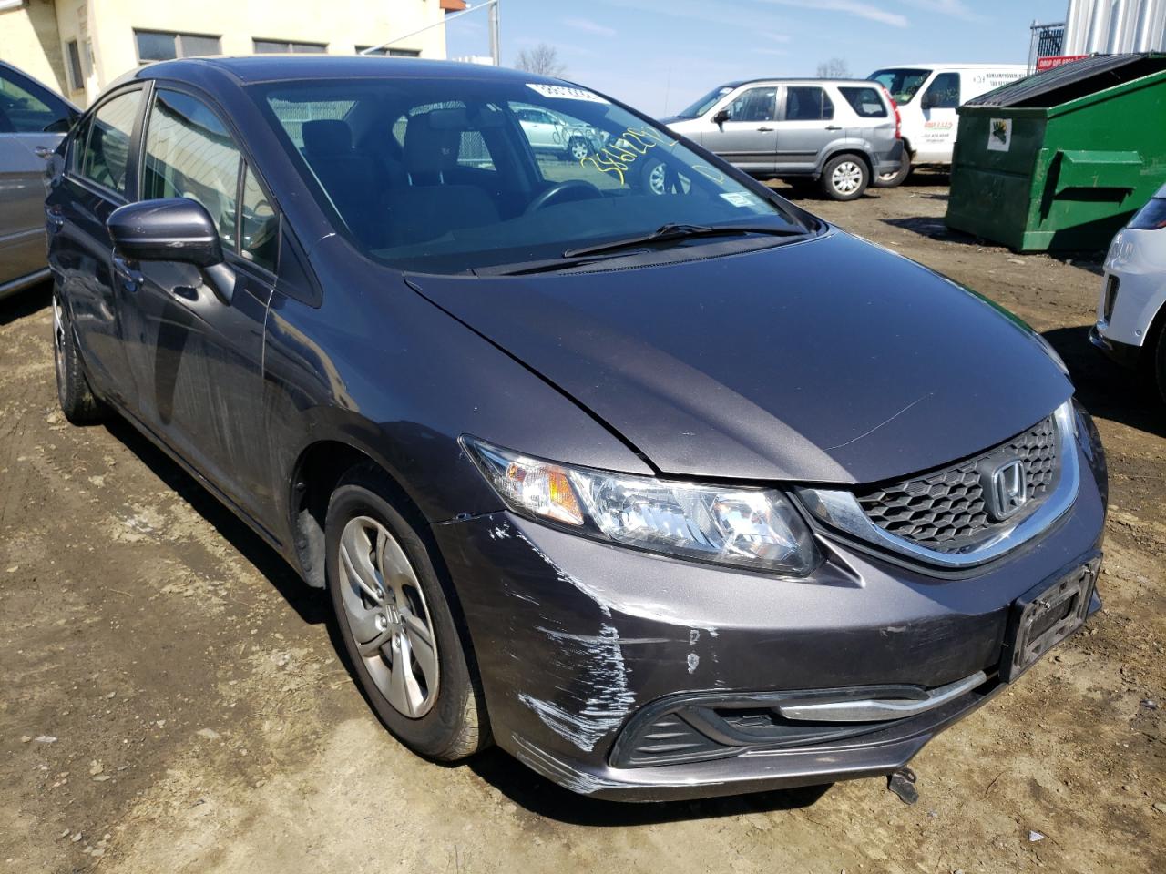 HONDA CIVIC LX 2014 with VIN 19XFB2F52EE206020 - Photo from auction
