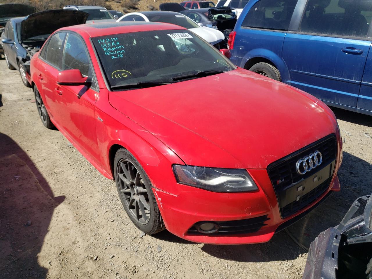 Photo 1 from auction – 2012 AUDI S4 PRESTIG with VIN WAUKGAFL0CA114295