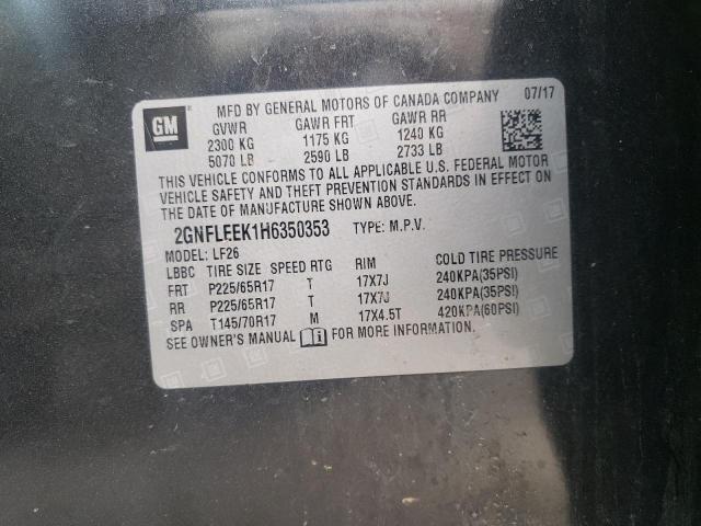 Zdjęcie 10 z aukcji – 2017 CHEVROLET EQUINOX LS z VIN 2GNFLEEK1H6350353