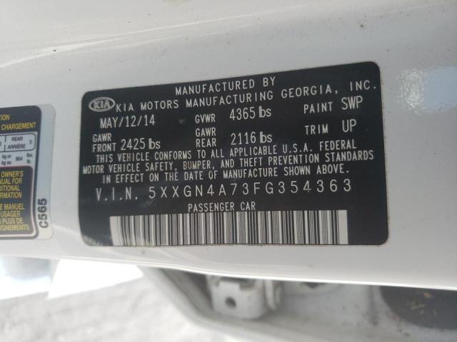 Photo 10 from auction – 2015 KIA OPTIMA EX with VIN 5XXGN4A73FG354363