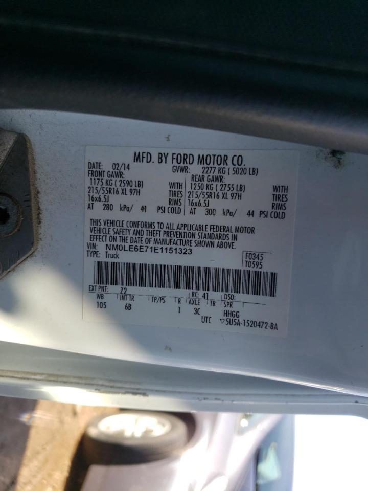 Photo 10 from auction – 2014 FORD TRANSIT CO with VIN NM0LE6E71E1151323