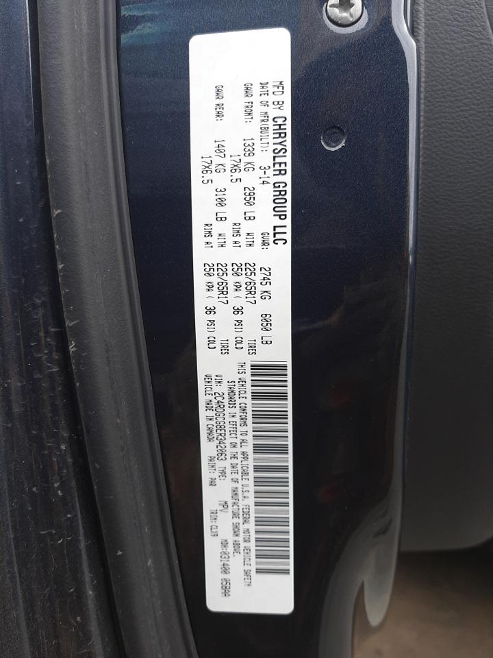 Photo 10 from auction – 2014 DODGE CARAVAN with VIN 2C4RDGCG8ER342063