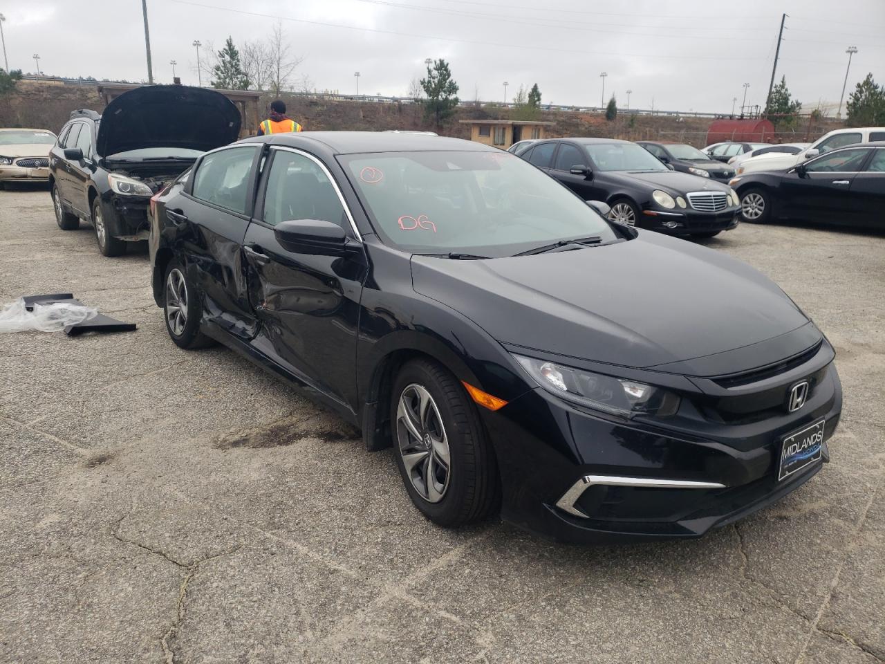 Photo 1 from auction – 2019 HONDA CIVIC LX with VIN 19XFC2F67KE009605