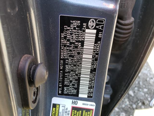 Photo 10 from auction – 2014 TOYOTA COROLLA L with VIN 2T1BURHE5EC063562