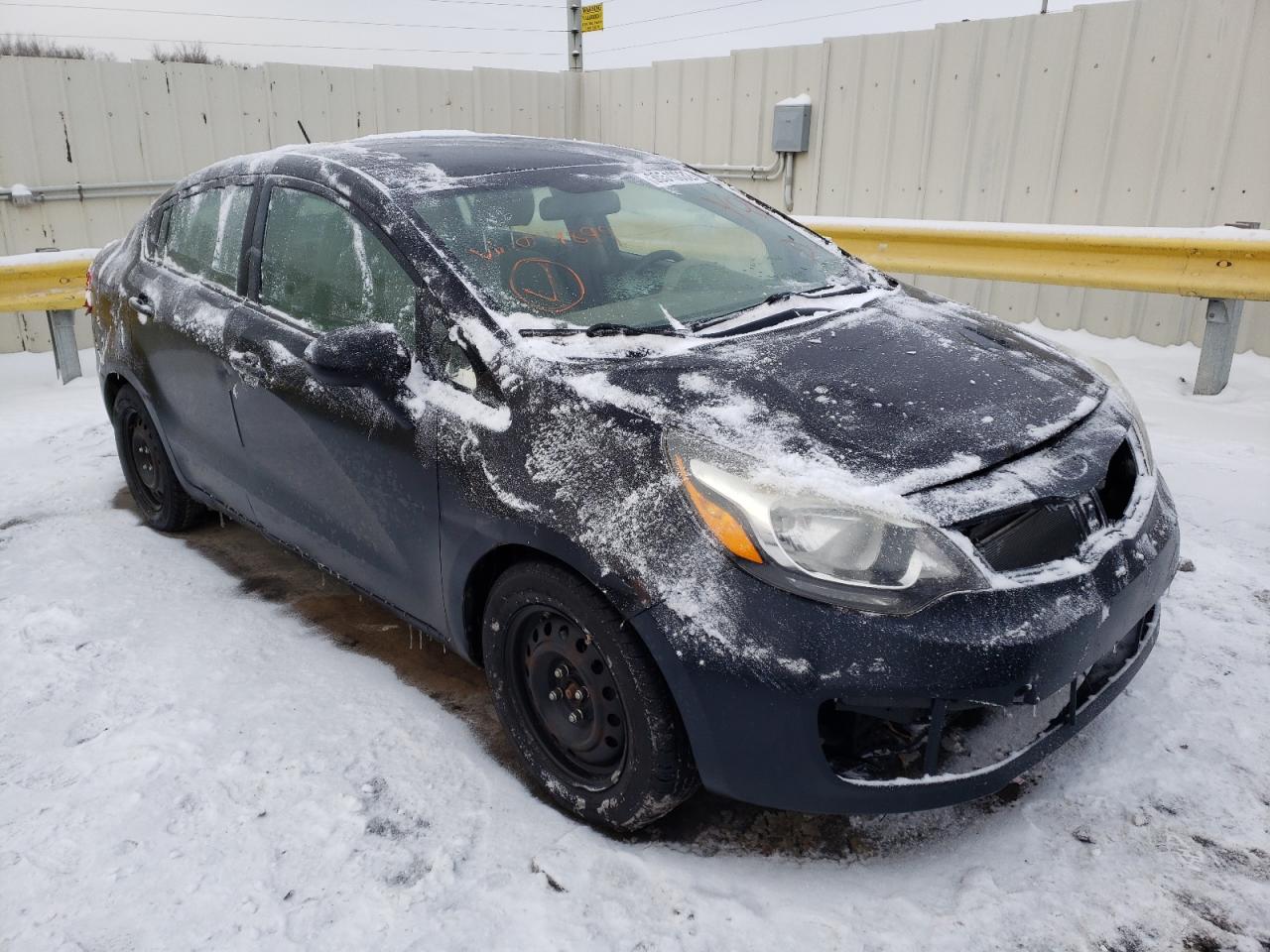 KIA RIO LX 2012 with VIN KNADM4A36C6071899 - Photo from auction