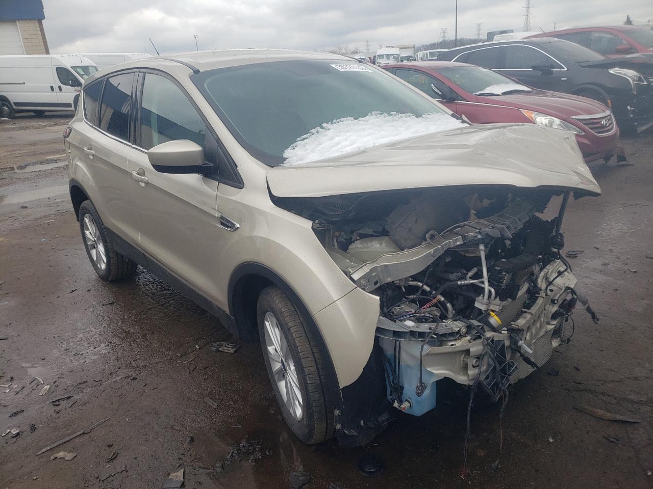 FORD ESCAPE SE 2017 with VIN 1FMCU0GD4HUD38642 - Photo from auction