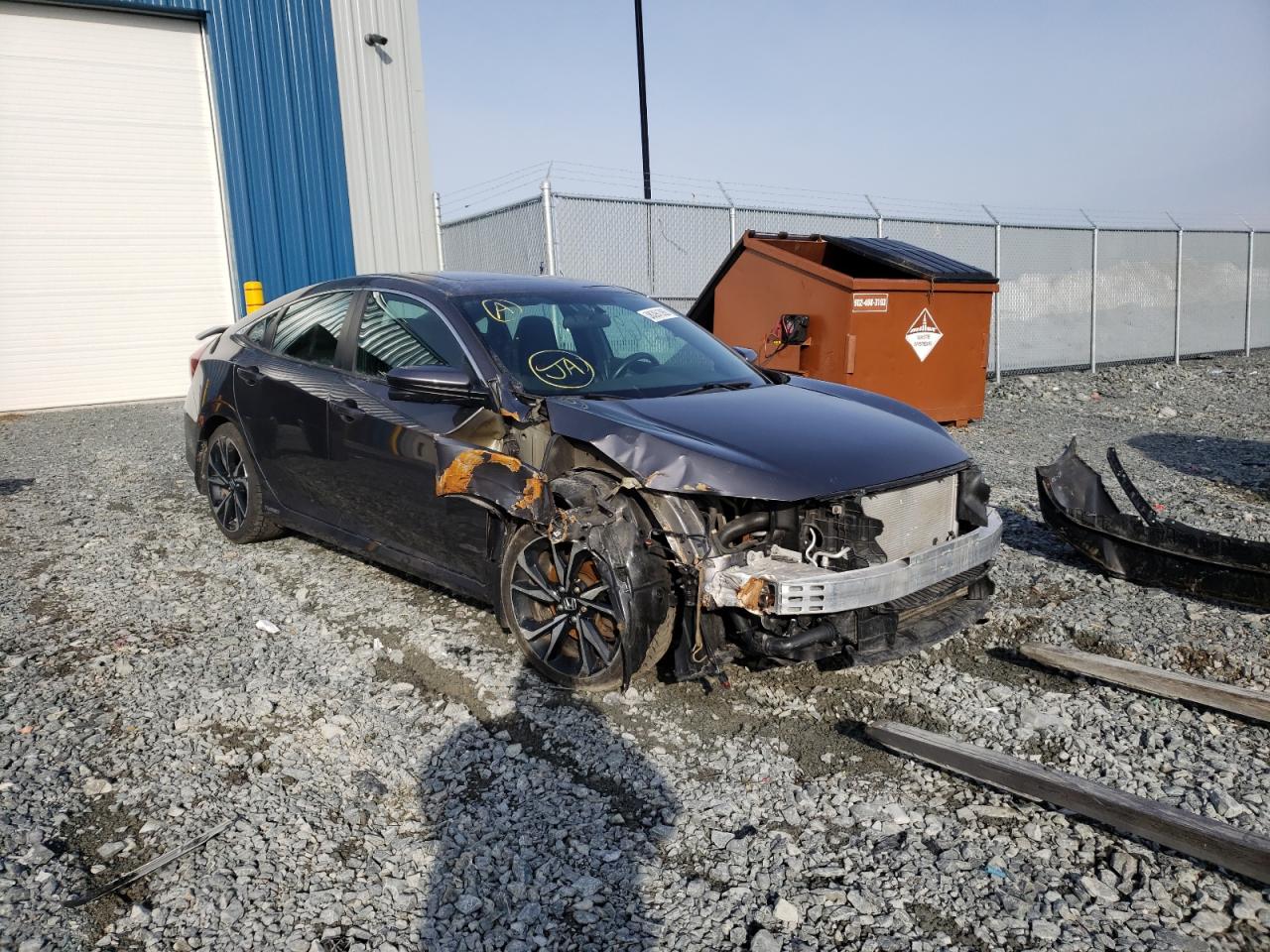 HONDA CIVIC SI 2018 with VIN 2HGFC1E53JH200686 - Photo from auction