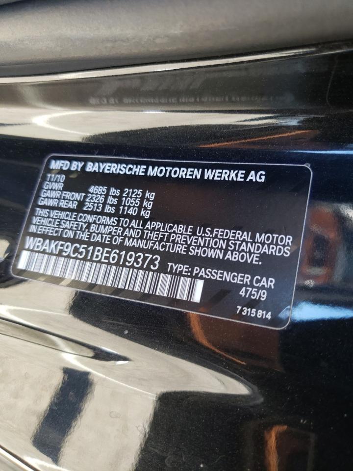 Photo 10 from auction – 2011 BMW 335 XI with VIN WBAKF9C51BE619373
