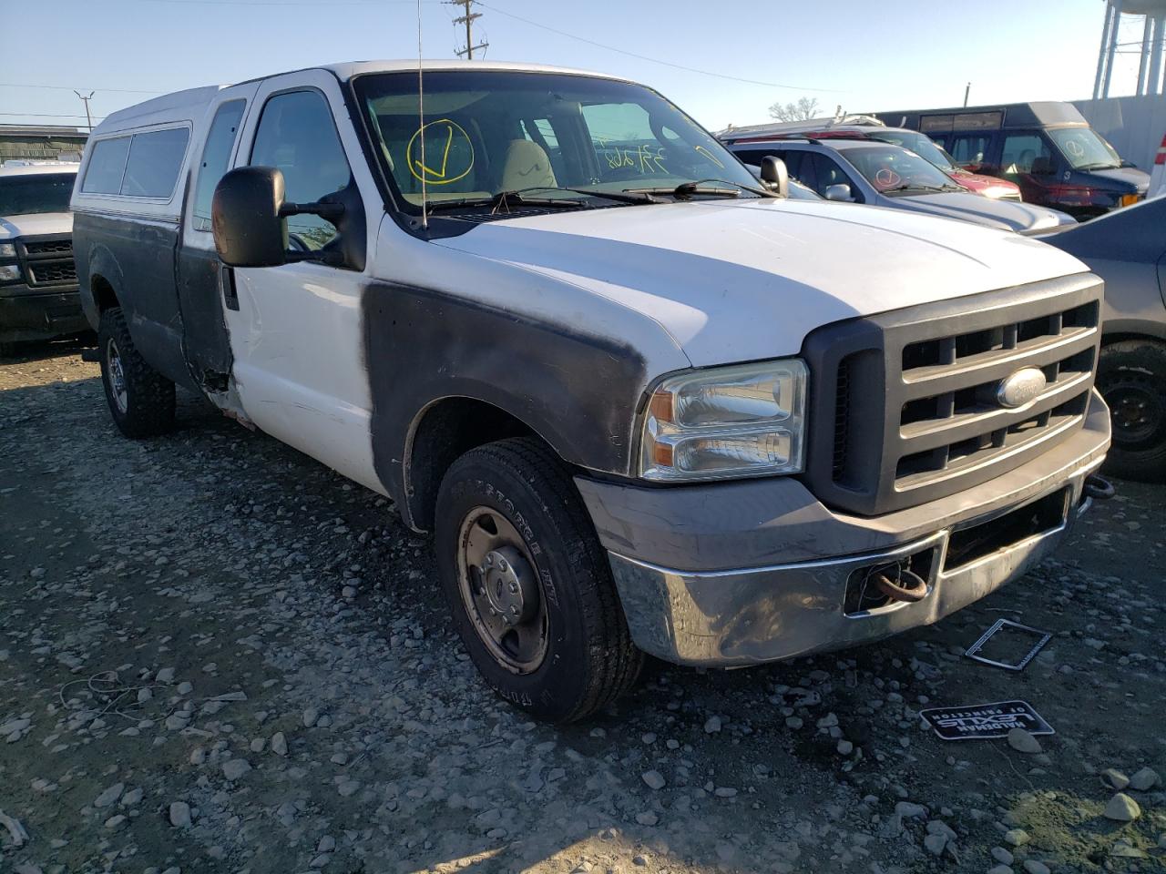 FORD F250 SUPER 2005 with VIN 1FTSX20595EB25228 - Photo from auction