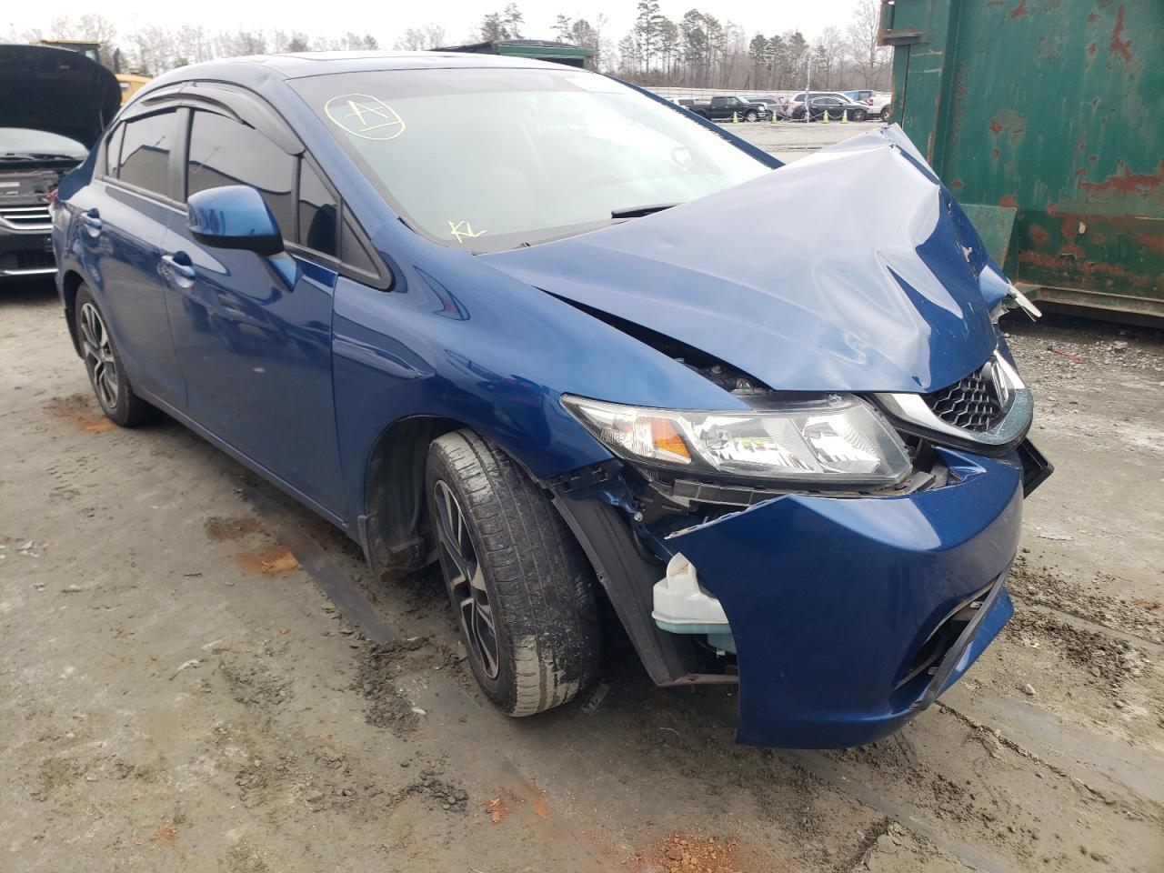 HONDA CIVIC EX 2013 with VIN 2HGFB2F89DH558901 - Photo from auction