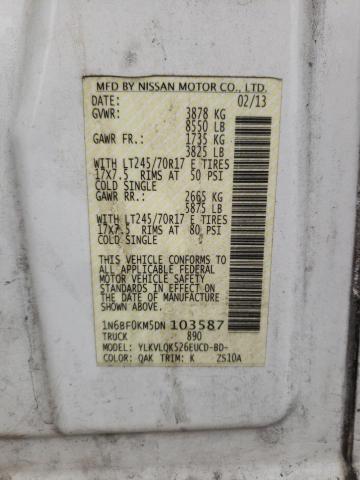 Photo 10 from auction – 2013 NISSAN NV 1500 with VIN 1N6BF0KM5DN103587