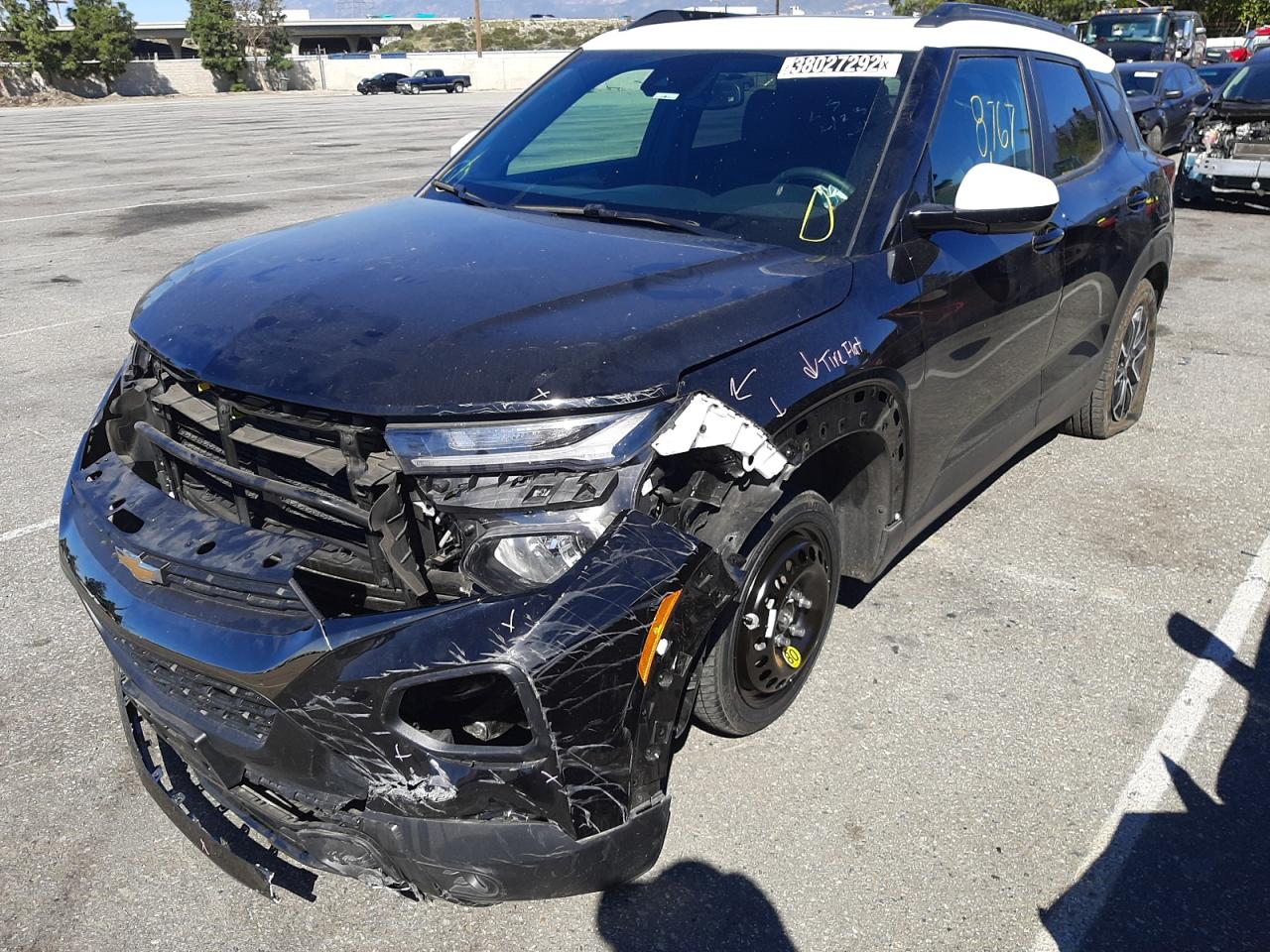 Photo 2 from auction – 2021 CHEVROLET TRAILBLAZE with VIN KL79MVSL4MB164360