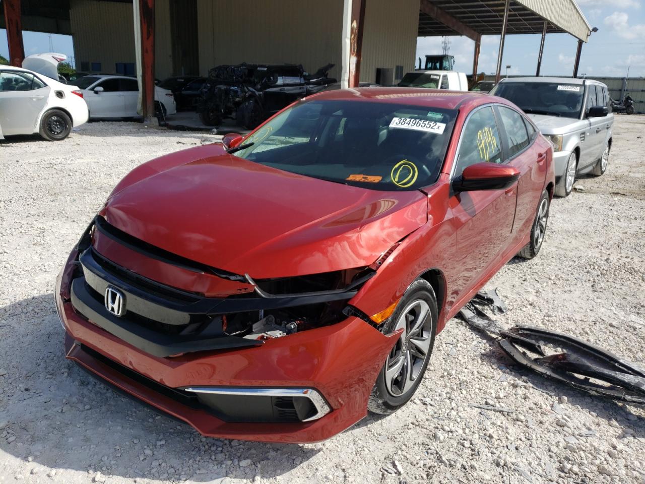 Photo 2 from auction – 2019 HONDA CIVIC LX with VIN 19XFC2F67KE043365