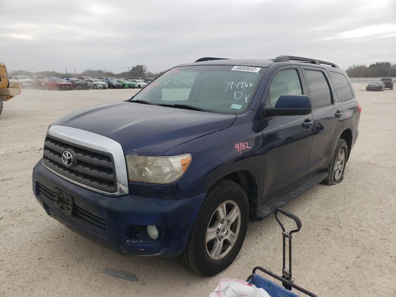 Photo 2 from auction – 2008 TOYOTA SEQUOIA SR with VIN 5TDBY64A68S005090