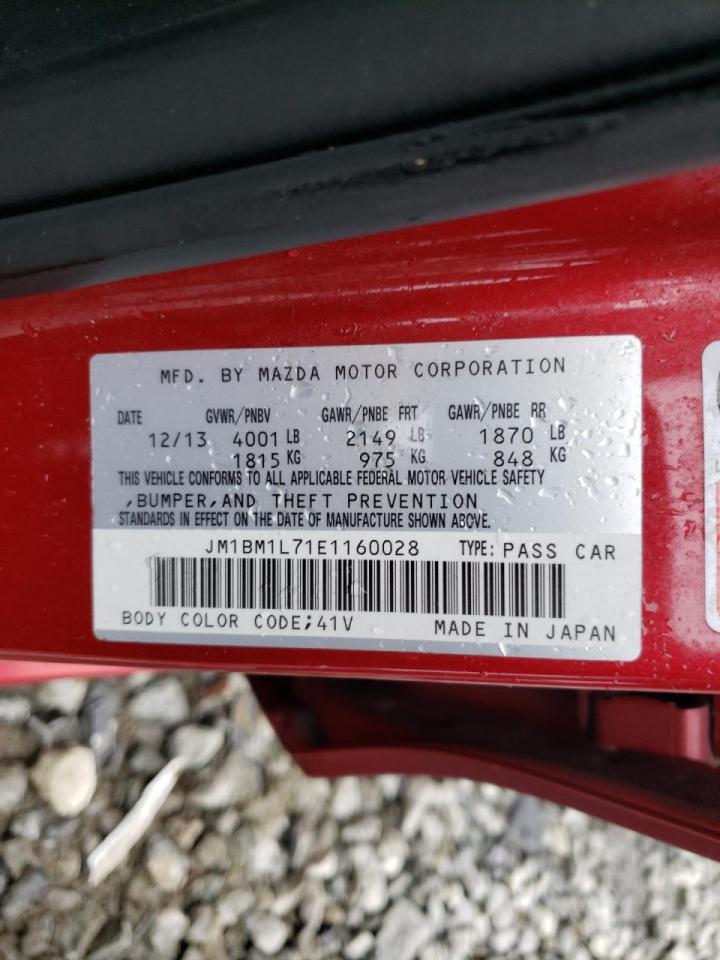 Photo 10 from auction – 2014 MAZDA 3 TOURING with VIN JM1BM1L71E1160028