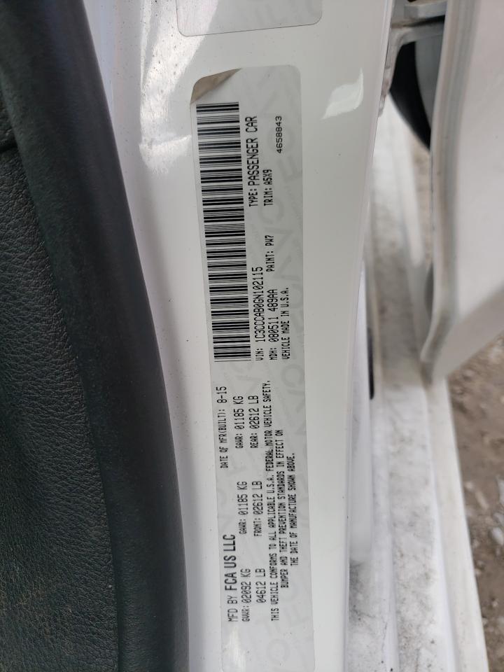 Photo 10 from auction – 2016 CHRYSLER 200 LIMITE with VIN 1C3CCCAB0GN102115