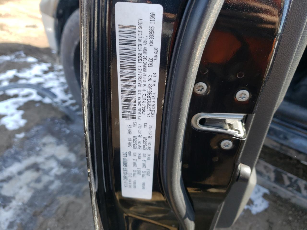 Photo 10 from auction – 2011 DODGE RAM 1500 with VIN 1D7RV1CT3BS655030
