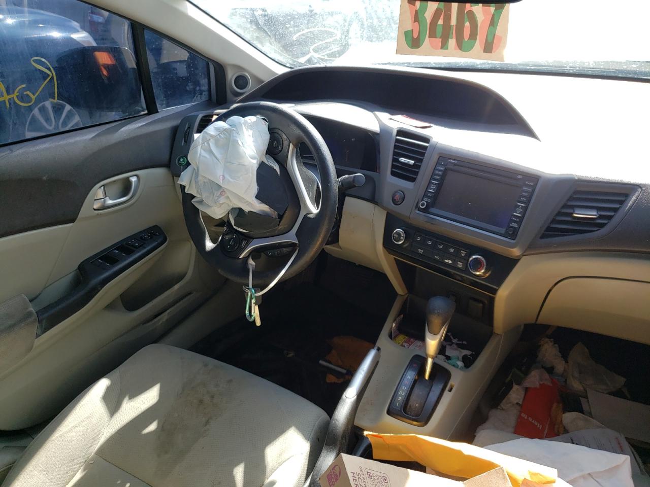 Photo 9 from auction – 2012 HONDA CIVIC EX with VIN 2HGFB2F83CH519431