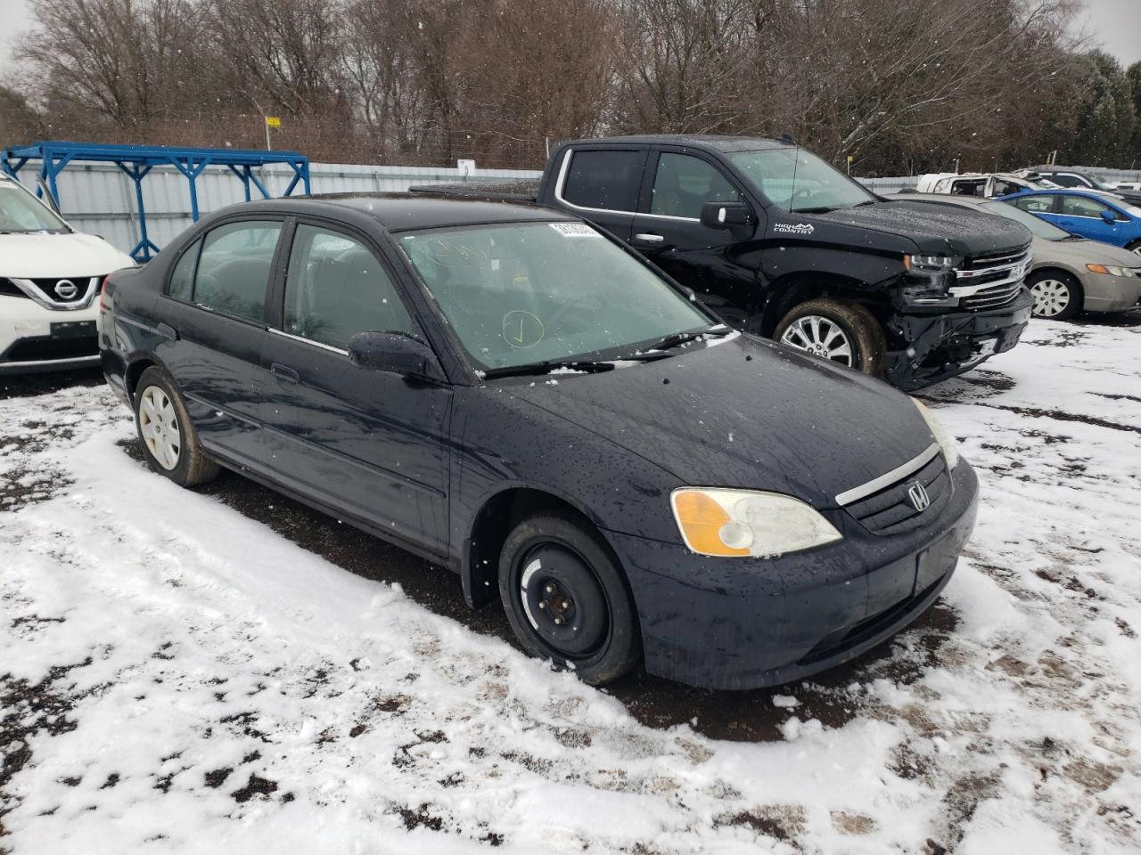 HONDA CIVIC LX 2002 with VIN 2HGES16872H942419 - Photo from auction