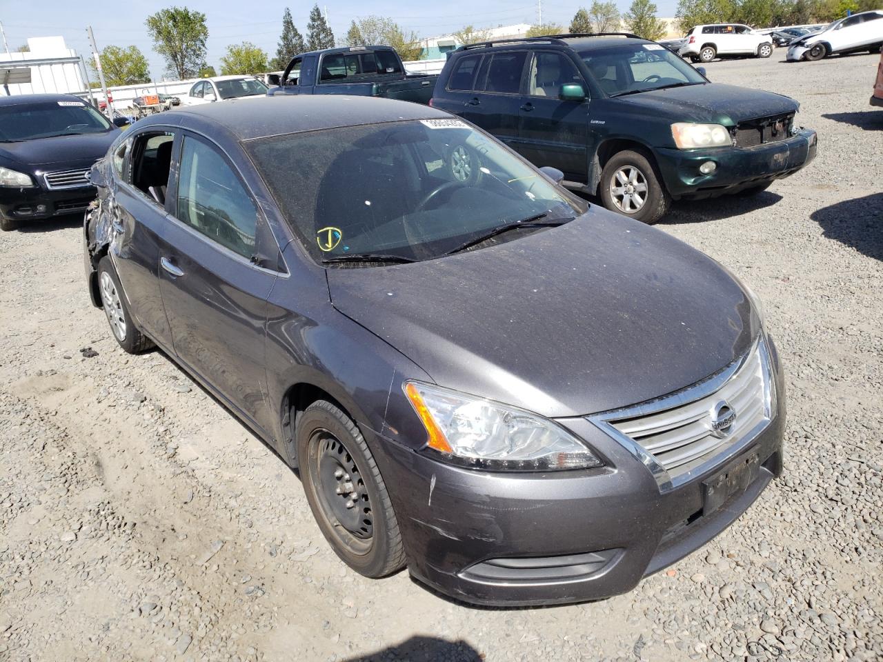 NISSAN SENTRA S 2015 with VIN 3N1AB7AP9FL632111 - Photo from auction
