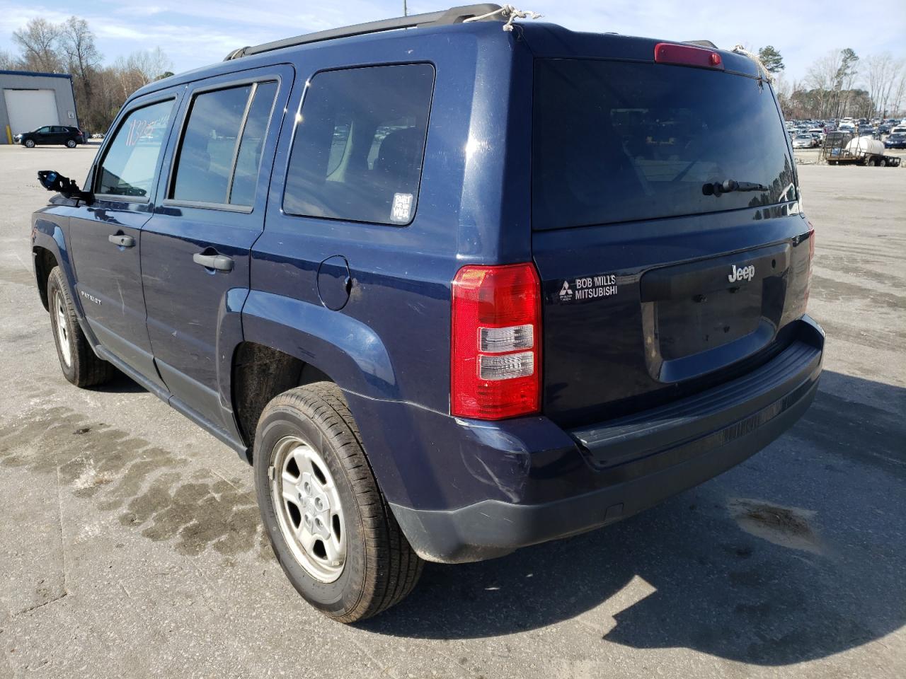 Photo 3 from auction – 2016 JEEP PATRIOT SP with VIN 1C4NJPBA8GD655933