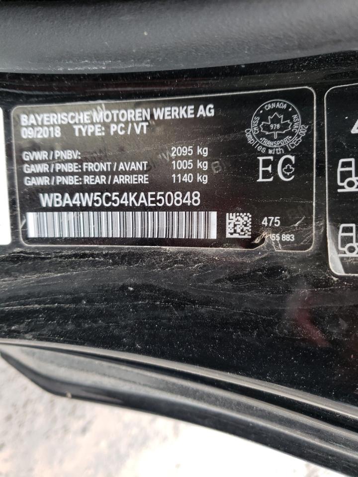 Photo 10 from auction – 2019 BMW 430XI with VIN WBA4W5C54KAE50848