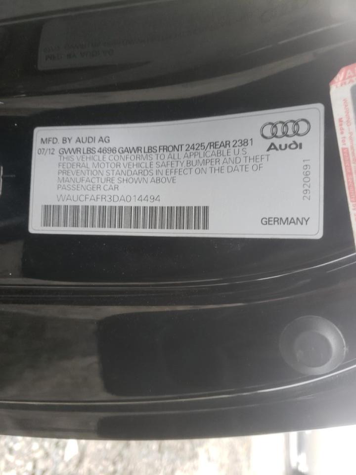Photo 10 from auction – 2013 AUDI A5 PREMIUM with VIN WAUCFAFR3DA014494